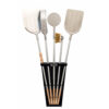 Pizza Tools Kit (aluminum) + Black Powder Coated Stand Pizza Tools Kit (aluminum) + Black Powder Coated Stand